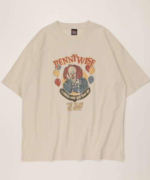 ALWAYS GOOD TIME(オルウェイズグッドタイム)の「【IT THE MOVIE】ワーナー/WARNER ピグメント風/プリント 半袖Tシャツ(Tシャツ/カットソー・レディース・ブラック系1/ホワイト系1/ホワイト系2/ブラック系2・M/L/LL)」の7枚目の写真