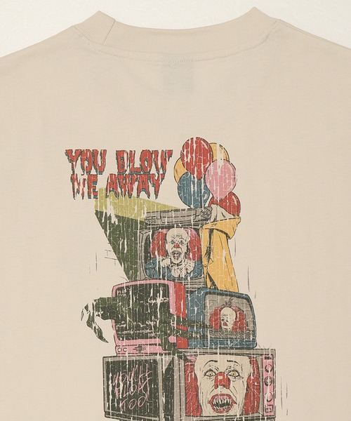 ALWAYS GOOD TIME(オルウェイズグッドタイム)の「【IT THE MOVIE】ワーナー/WARNER ピグメント風/プリント 半袖Tシャツ(Tシャツ/カットソー・レディース・ブラック系1/ホワイト系1/ホワイト系2/ブラック系2・M/L/LL)」の13枚目の写真