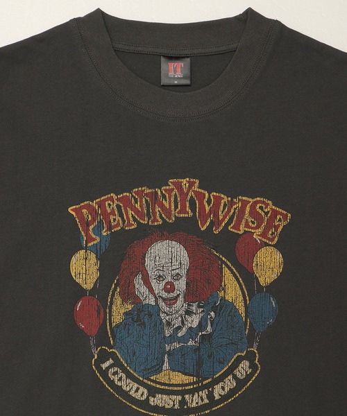 ALWAYS GOOD TIME(オルウェイズグッドタイム)の「【IT THE MOVIE】ワーナー/WARNER ピグメント風/プリント 半袖Tシャツ(Tシャツ/カットソー・レディース・ブラック系1/ホワイト系1/ホワイト系2/ブラック系2・M/L/LL)」の17枚目の写真