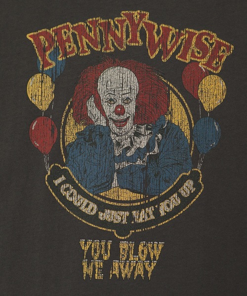 ALWAYS GOOD TIME(オルウェイズグッドタイム)の「【IT THE MOVIE】ワーナー/WARNER ピグメント風/プリント 半袖Tシャツ(Tシャツ/カットソー・レディース・ブラック系1/ホワイト系1/ホワイト系2/ブラック系2・M/L/LL)」の18枚目の写真