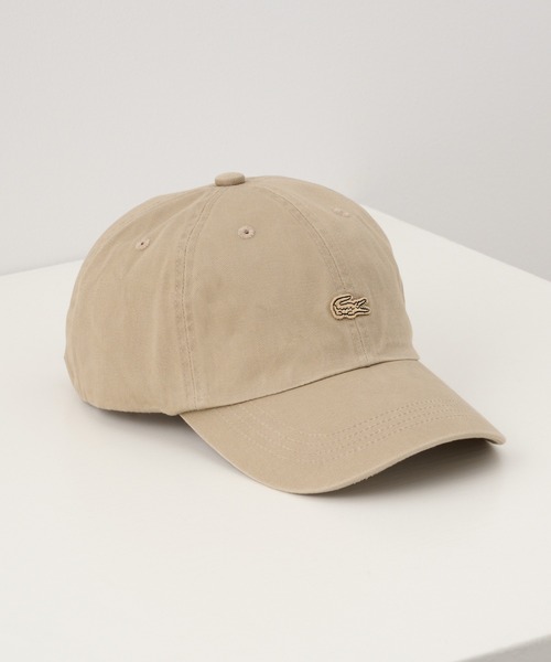 LACOSTE(ラコステ)の「【LACOSTE】バイウォッシュワンポイントキャップ L1357 CBS(キャップ・メンズ・ベージュ/ブラック/カーキ・FREE)」の3枚目の写真