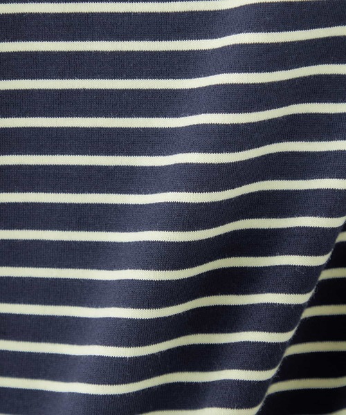 Petit Honfleur(プチオンフルール)の「【2025春夏】ボーダープルオーバー(Tシャツ/カットソー・レディース・ホワイト/ネイビー・M/L)」の9枚目の写真
