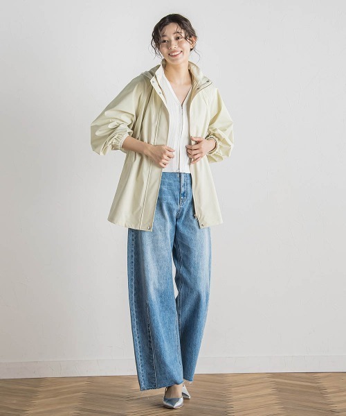 Droite lautreamont(ドロワットロートレアモン)の「ダブルZIP Vカーデ≪手洗い可能≫(カーディガン/ボレロ・レディース・ネイビー/オフホワイト/ピンク・M)」の15枚目の写真