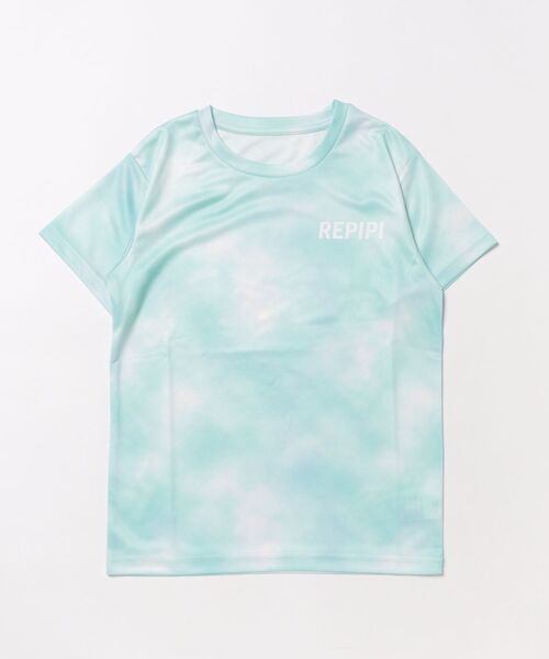 repipi armario(レピピ アルマリオ)の「Repipi armario レピピマリオ 半袖Tシャツ タイダイプリントスポーツ Tシャツ 140~160cm(Tシャツ/カットソー・キッズ・サックスブルー/ミント・150cm/140cm/160cm)」の2枚目の写真