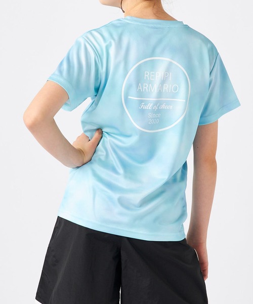 repipi armario(レピピ アルマリオ)の「Repipi armario レピピマリオ 半袖Tシャツ タイダイプリントスポーツ Tシャツ 140~160cm(Tシャツ/カットソー・キッズ・サックスブルー/ミント・150cm/140cm/160cm)」の5枚目の写真