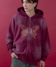 improves | バタフライ刺しゅう スウェット ジップパーカー(パーカー)