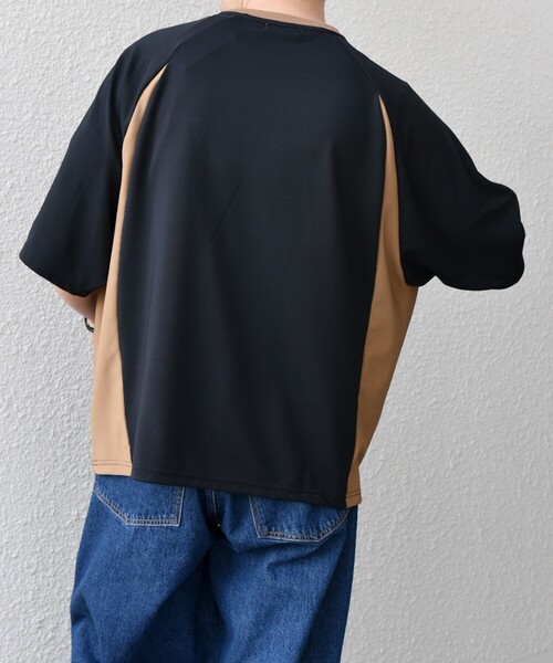 SHIPS any(シップス エニィ)の「SHIPS any:〈洗濯機可能〉リブ パネル スポーティー ジャージー Tシャツ◇(Tシャツ/カットソー・メンズ・ベージュ/ブラック/グレー・SMALL/MEDIUM/LARGE)」の17枚目の写真