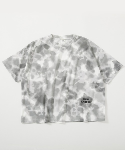 devirock(デビロック)の「【涼感 サラッとメッシュ】タイダイTシャツ(Tシャツ/カットソー・キッズ・グレー/ピンク/パープル/オレンジ/グリーン系/パープル系/ブルーグレー・100cm/110cm/120cm/130cm/140cm/150cm/160cm)」の14枚目の写真