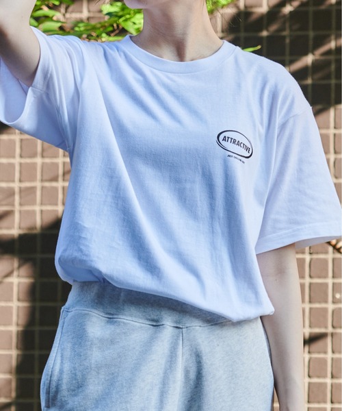 MODISH GAZE(モディシュガゼ)の「【MODISH GAZE】スモーキングガール SIT BACK AND RELAX半袖Tシャツ(Tシャツ/カットソー・レディース・ネイビー×ホワイト/ネイビー/ブラック/ホワイト・X-LARGE/LARGE/MEDIUM)」の11枚目の写真