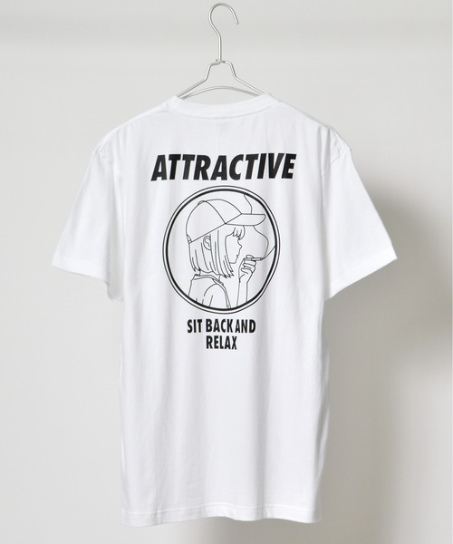 MODISH GAZE(モディシュガゼ)の「【MODISH GAZE】スモーキングガール SIT BACK AND RELAX半袖Tシャツ(Tシャツ/カットソー・レディース・ネイビー×ホワイト/ネイビー/ブラック/ホワイト・X-LARGE/LARGE/MEDIUM)」の17枚目の写真