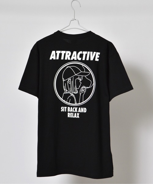 MODISH GAZE(モディシュガゼ)の「【MODISH GAZE】スモーキングガール SIT BACK AND RELAX半袖Tシャツ(Tシャツ/カットソー・レディース・ネイビー×ホワイト/ネイビー/ブラック/ホワイト・X-LARGE/LARGE/MEDIUM)」の21枚目の写真