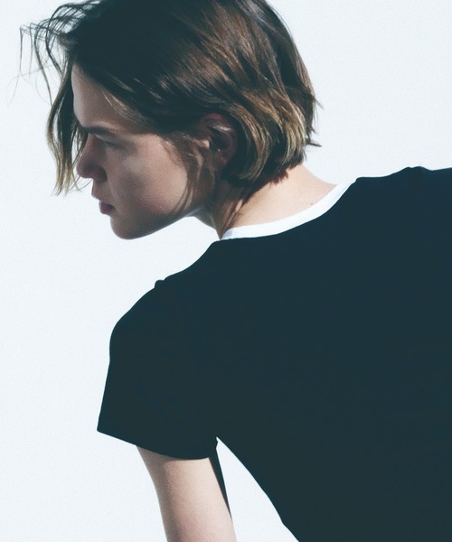 BIOTOP（ビオトープ）の「WOMEN【Hanes for BIOTOP】TRIBLEND CROPPED T-SHIRTS 2P (TRIM)（Tシャツ/カットソー・レディース・ホワイト系その他・FREE）」の6枚目の写真