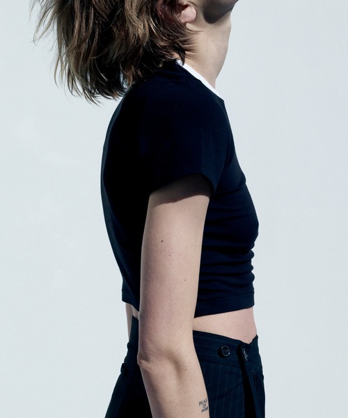 WOMEN【Hanes for BIOTOP】TRIBLEND CROPPED T-SHIRTS 2P (TRIM
