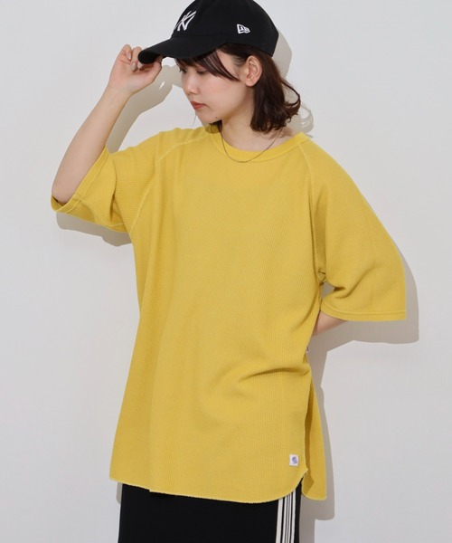 JEMORGAN(ジェーイーモーガン)の「JEMORGAN ワッフル ピグメント半袖T(Tシャツ/カットソー・メンズ・サックスブルー/グリーン/チャコール/イエロー/オフホワイト・M/L/XL)」の5枚目の写真
