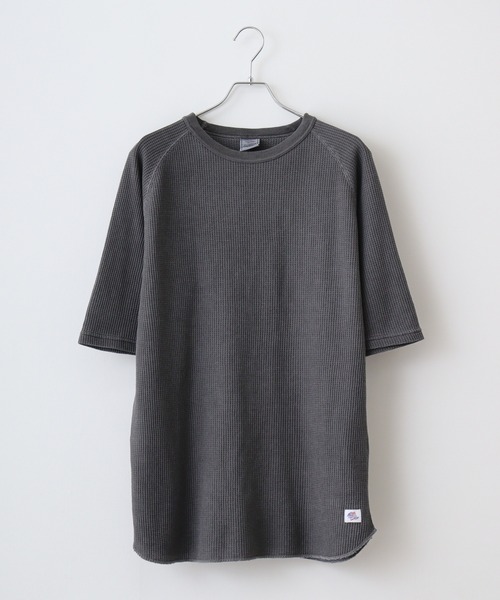 JEMORGAN(ジェーイーモーガン)の「JEMORGAN ワッフル ピグメント半袖T(Tシャツ/カットソー・メンズ・サックスブルー/グリーン/チャコール/イエロー/オフホワイト・M/L/XL)」の6枚目の写真