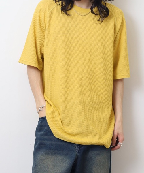 JEMORGAN(ジェーイーモーガン)の「JEMORGAN ワッフル ピグメント半袖T(Tシャツ/カットソー・メンズ・サックスブルー/グリーン/チャコール/イエロー/オフホワイト・M/L/XL)」の17枚目の写真