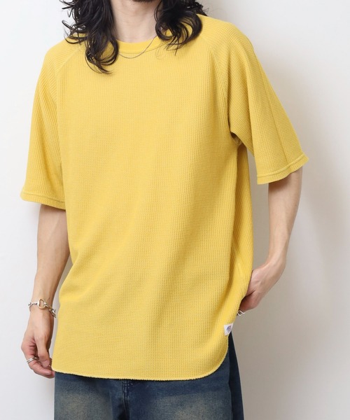 JEMORGAN(ジェーイーモーガン)の「JEMORGAN ワッフル ピグメント半袖T(Tシャツ/カットソー・メンズ・サックスブルー/グリーン/チャコール/イエロー/オフホワイト・M/L/XL)」の18枚目の写真