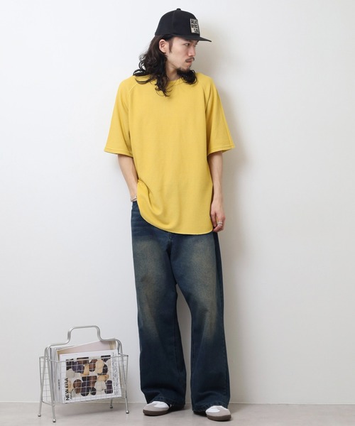 JEMORGAN(ジェーイーモーガン)の「JEMORGAN ワッフル ピグメント半袖T(Tシャツ/カットソー・メンズ・サックスブルー/グリーン/チャコール/イエロー/オフホワイト・M/L/XL)」の19枚目の写真