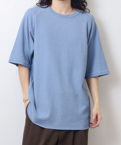 JEMORGAN(ジェーイーモーガン)の「JEMORGAN ワッフル ピグメント半袖T(Tシャツ/カットソー・メンズ・サックスブルー/グリーン/チャコール/イエロー/オフホワイト・M/L/XL)」の21枚目の写真