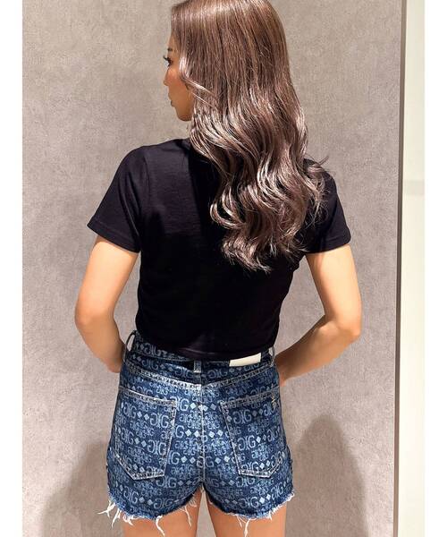 GYDA（ジェイダ）の「hot gydiesショートTシャツ（Tシャツ/カットソー・レディース・ブラック/オフホワイト・FREE）」の9枚目の写真