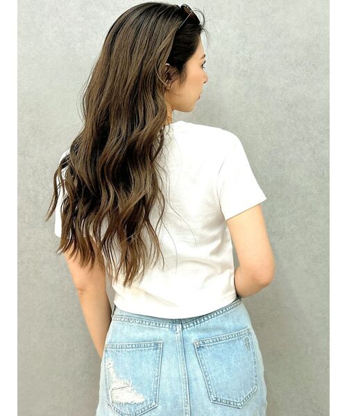 GYDA（ジェイダ）の「hot gydiesショートTシャツ（Tシャツ/カットソー・レディース・ブラック/オフホワイト・FREE）」の11枚目の写真