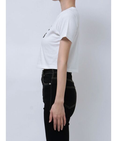 GYDA（ジェイダ）の「hot gydiesショートTシャツ（Tシャツ/カットソー・レディース・ブラック/オフホワイト・FREE）」の14枚目の写真