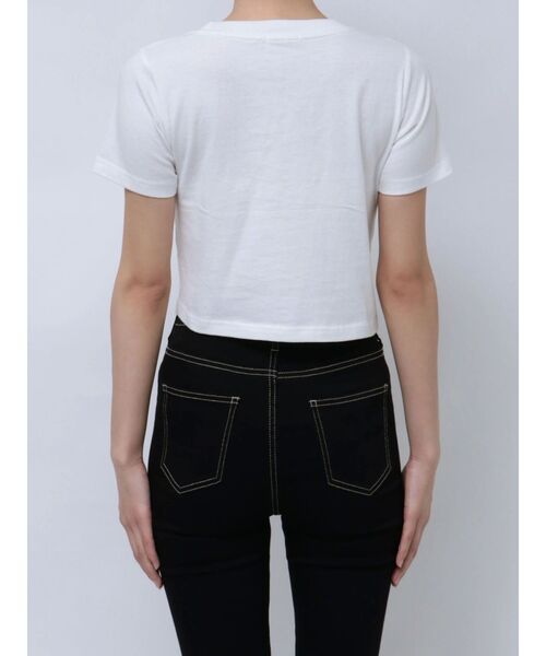 GYDA（ジェイダ）の「hot gydiesショートTシャツ（Tシャツ/カットソー・レディース・ブラック/オフホワイト・FREE）」の15枚目の写真