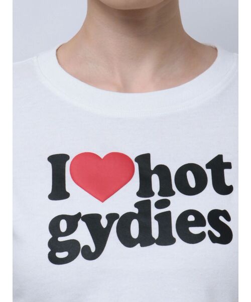 GYDA（ジェイダ）の「hot gydiesショートTシャツ（Tシャツ/カットソー・レディース・ブラック/オフホワイト・FREE）」の16枚目の写真