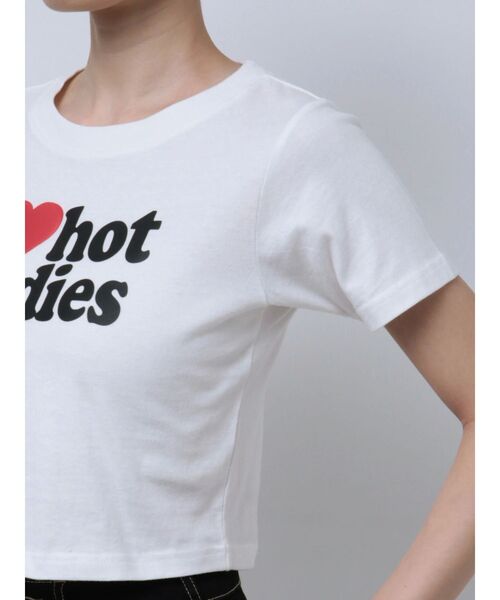 GYDA（ジェイダ）の「hot gydiesショートTシャツ（Tシャツ/カットソー・レディース・ブラック/オフホワイト・FREE）」の17枚目の写真