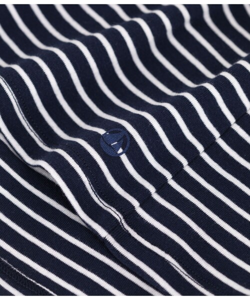 PETIT BATEAU（プチバトー）の「ミニマリニエールクルーネック半袖Ｔシャツ（Tシャツ/カットソー・レディース・ブルー系その他・X-SMALL/SMALL/MEDIUM/LARGE/XX-SMALL）」の6枚目の写真