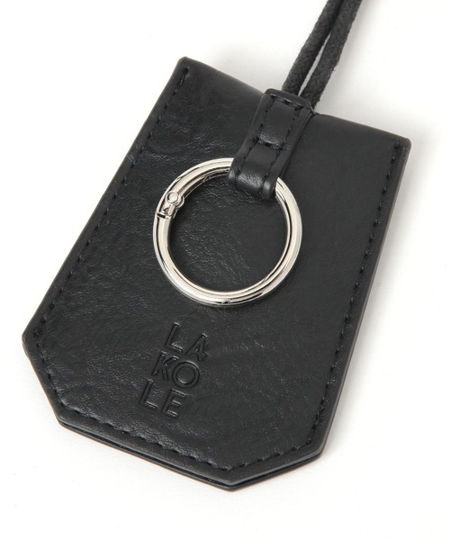 LAKOLE（ラコレ）の「フェイクレザーマルチネックレス / 293982（ネックレス・メンズ・ブラック/ブラウン・FREE）」の4枚目の写真