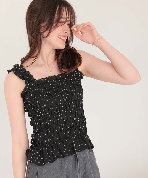 titivate(ティティベイト)の「シャーリングギャザートップス(Tシャツ/カットソー・レディース・ブラック系その他/ブラック/アイボリー/ブラウン・M/L)」の17枚目の写真