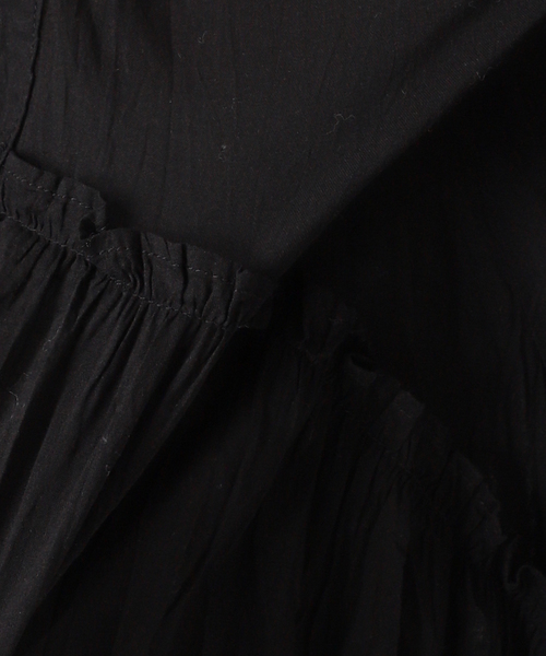 JOURNAL STANDARD relume(ジャーナルスタンダード レリューム)の「《追加》コットンボイルクリンクルフリルギャザーブラウス(シャツ/ブラウス・レディース・ブラック/ホワイト/イエロー・FREE)」の20枚目の写真