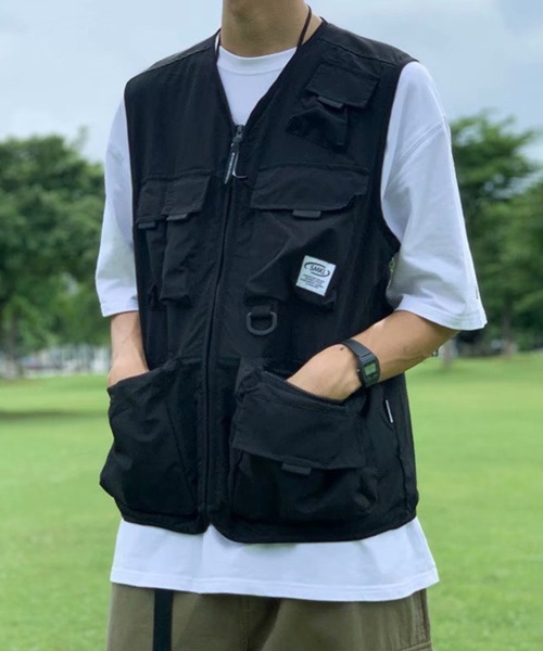 CERCA(チェルカ)の「【NOWLE】ビッグポケット フィッシングベスト(ベスト・メンズ・カーキ・MEDIUM)」の8枚目の写真