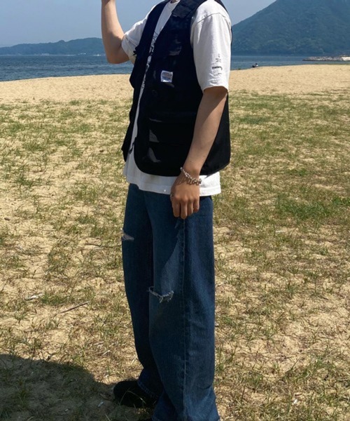CERCA(チェルカ)の「【NOWLE】ビッグポケット フィッシングベスト(ベスト・メンズ・カーキ・MEDIUM)」の17枚目の写真
