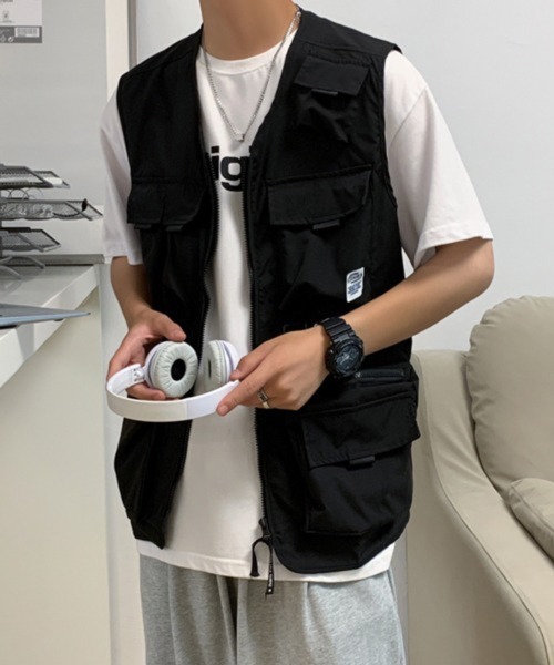 CERCA(チェルカ)の「【NOWLE】ビッグポケット フィッシングベスト(ベスト・メンズ・カーキ・MEDIUM)」の21枚目の写真