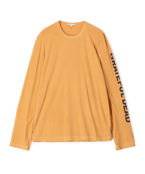 JAMES PERSE(ジェームスパース)の「GRATEFUL DEADグラフィックプリント ロングスリーブTシャツ MLJ3351GRF(Tシャツ/カットソー・メンズ・ブラック/オレンジ/ホワイト・1/2/0)」の1枚目の写真