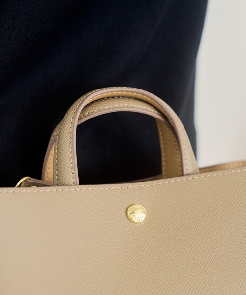 Legato Largo（レガートラルゴ）の「【Legato Largo】LH-F3371 たすかるっかばん ミニショルダー（ショルダーバッグ・レディース・ブラック/アイボリー/ラベンダー/グレイッシュベージュ/モカ・FREE）」の22枚目の写真