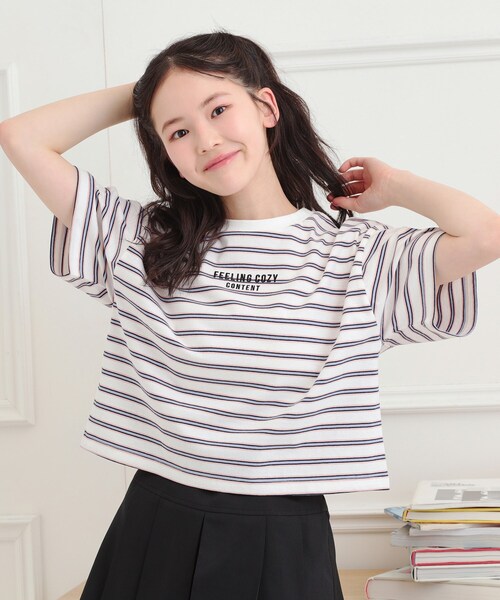 ピンクラテ　Tシャツ ピンク ラテ PINK-latte 【ピンクラテ トレンド部コラボ】短丈