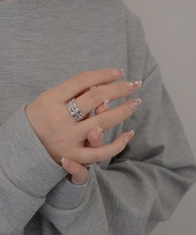 【resonance】ヴィンテージデザイン シルバー ワイド フリーリング