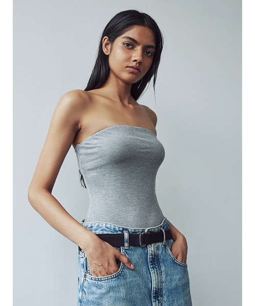 セール】Silky Jersey Bare Top/シルキージャージ ベアトップ