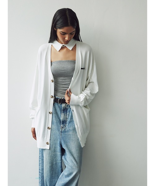 SORIN（ソリン　）の「Silky Jersey Bare Top/シルキージャージ ベアトップ（チューブトップ・レディース・ダークグレー/レッド/ホワイト/ブラック・38）」の6枚目の写真