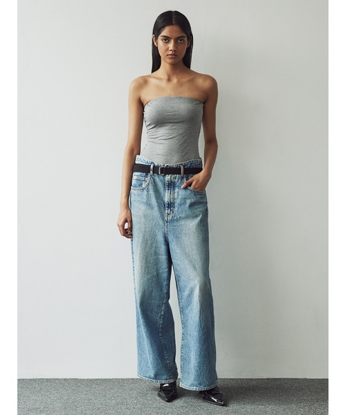 SORIN（ソリン　）の「Silky Jersey Bare Top/シルキージャージ ベアトップ（チューブトップ・レディース・ダークグレー/レッド/ホワイト/ブラック・38）」の10枚目の写真