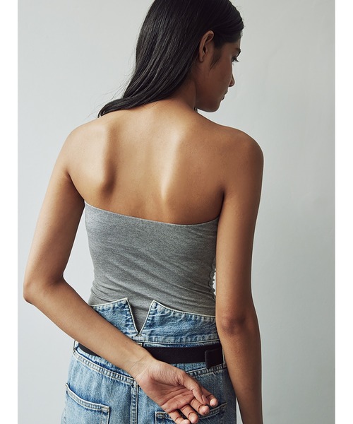 SORIN（ソリン　）の「Silky Jersey Bare Top/シルキージャージ ベアトップ（チューブトップ・レディース・ダークグレー/レッド/ホワイト/ブラック・38）」の12枚目の写真