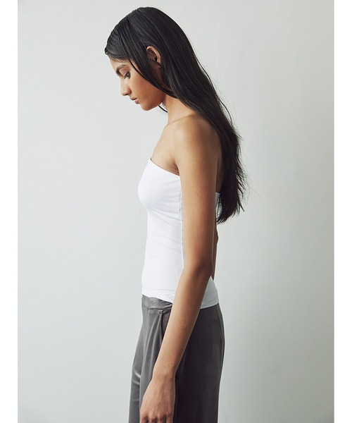 SORIN（ソリン　）の「Silky Jersey Bare Top/シルキージャージ ベアトップ（チューブトップ・レディース・ダークグレー/レッド/ホワイト/ブラック・38）」の16枚目の写真