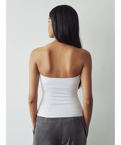 SORIN（ソリン　）の「Silky Jersey Bare Top/シルキージャージ ベアトップ（チューブトップ・レディース・ダークグレー/レッド/ホワイト/ブラック・38）」の18枚目の写真