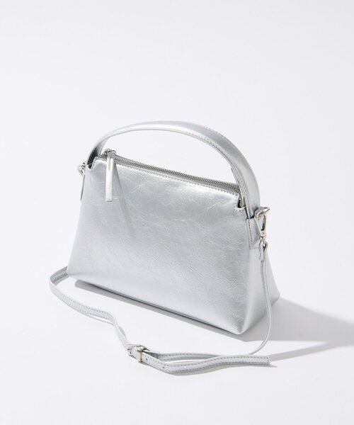 un dix cors(アンディコール)の「ビンテージライクワンショルダーバッグ(ショルダーバッグ・レディース・シルバー/アイボリー/ブラック・FREE)」の1枚目の写真