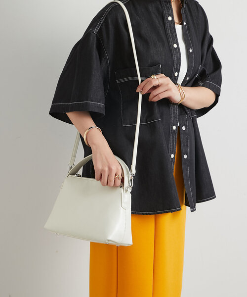 un dix cors(アンディコール)の「ビンテージライクワンショルダーバッグ(ショルダーバッグ・レディース・シルバー/アイボリー/ブラック・FREE)」の12枚目の写真