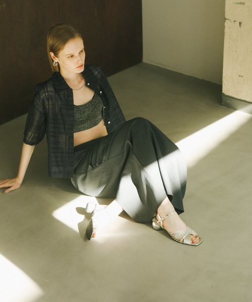 SENSE OF PLACE by URBAN RESEARCH(センスオブプレイスバイアーバンリサーチ)の「ドレープアイラインスカート(スカート・レディース・チャコールグレー/ブラック/ライトベージュ・SMALL/MEDIUM)」の14枚目の写真