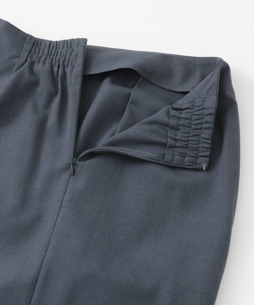 SENSE OF PLACE by URBAN RESEARCH(センスオブプレイスバイアーバンリサーチ)の「ドレープアイラインスカート(スカート・レディース・チャコールグレー/ブラック/ライトベージュ・SMALL/MEDIUM)」の6枚目の写真